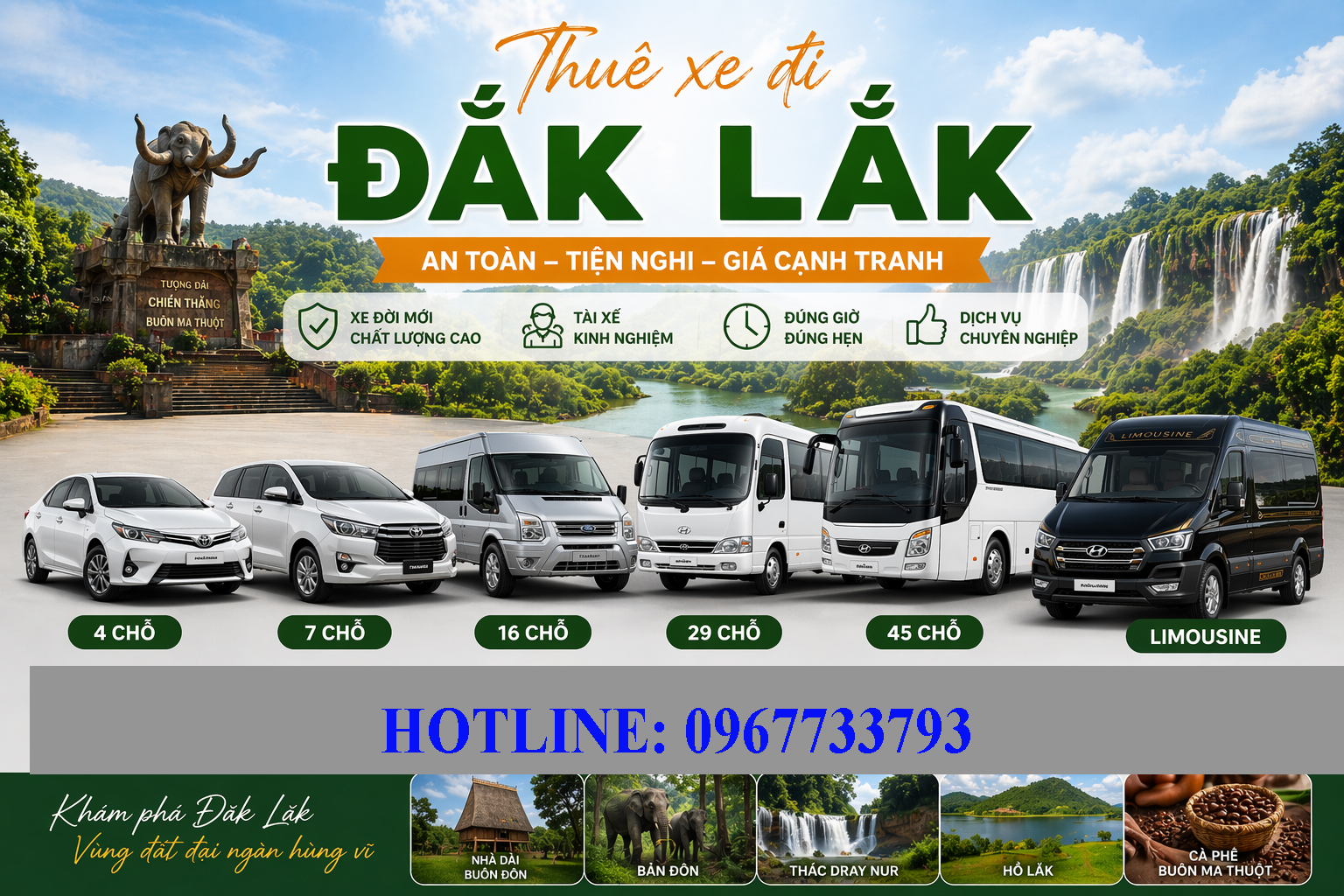 thue xe di daklak